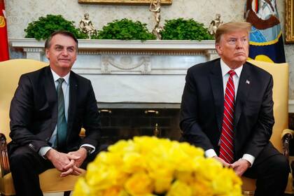 Bolsonaro y Trump, en una reunión en 2019