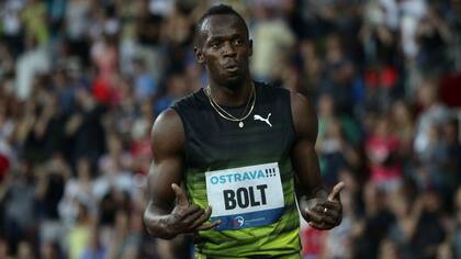 Bolt, en Ostrava, en una de sus últimas presentaciones