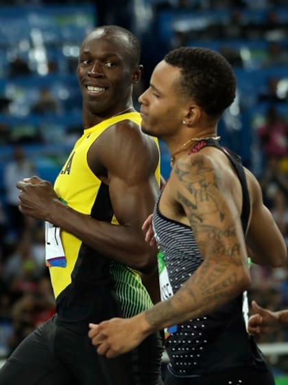 Bolt parece burlarse del canadiense Andre de Grasse; otra vez dominó la prueba sin complicaciones