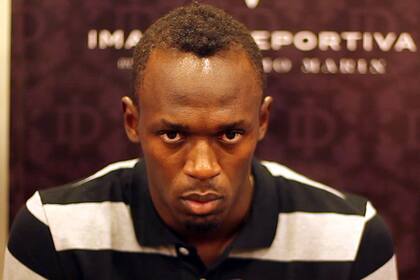 Bolt, serio; en la entrevista se distendió