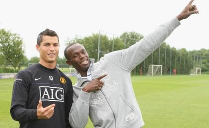 Bolt y Cristiano