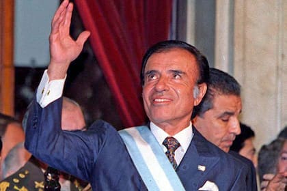 Carlos Menem, en 1995, al asumir su segundo mandato presidencial