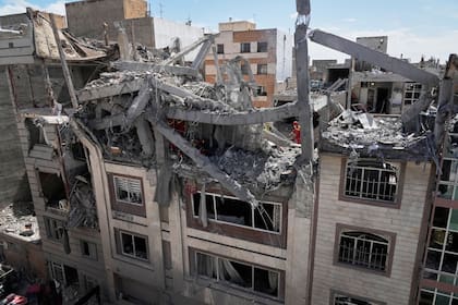 Bombardeos en Teherán.