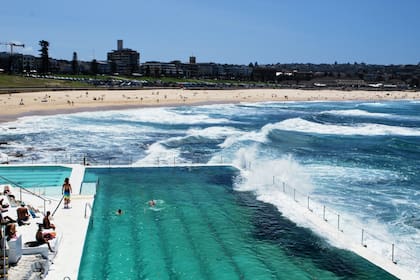 Bondi beach, en Australia, y sus magníficas piscinas.