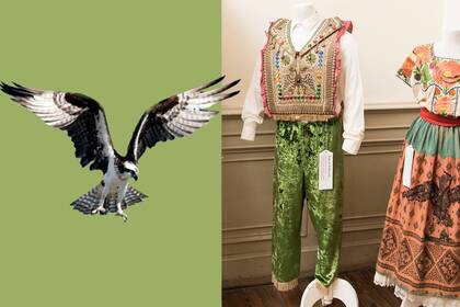 La kullawada (danza boliviana) bordada, tiene el sobrevuelo del águila