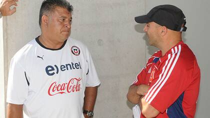 Borghi y Sampaoli, cuando el Bichi dirigía la selección de Chile