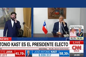 Kast y Boric hablaron por teléfono en vivo por televisión para poner en marcha el cambio de mando