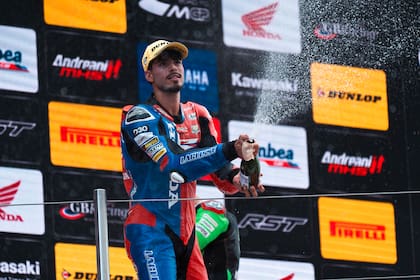 Borja Gómez luego de un triunfo en el Europeo de Stock