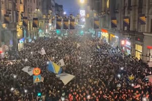 Los eufóricos festejos en Sarajevo tras la clasificación de Bosnia y Herzegovina al Mundial