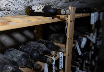 Botellas inventariadas en la cava