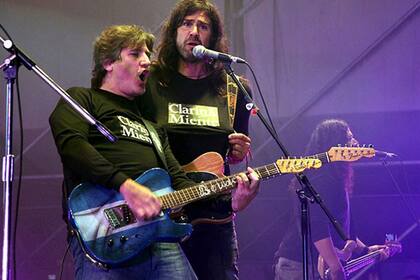 Boudou en El Calafate, junto a La Mancha de Rolando
