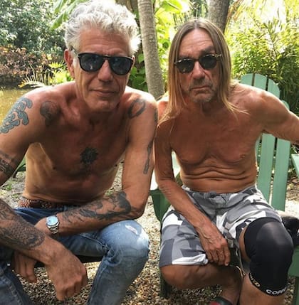 Bourdain con Iggy Pop