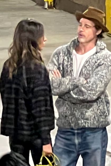 Brad Pitt junto a Inés de Ramón, en Los Ángeles