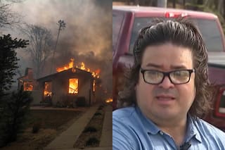 Perdió su casa en California por un incendio y lo sorprendieron con una caravana