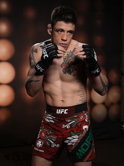 Brandon Moreno durante el media day de la UFC, previo al combate estelar de este sábado en el Arena CDMX