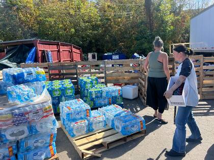 Brandy Martin, voluntaria en el pueblo de Wilson