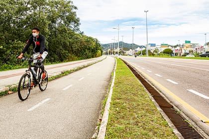 La avenida Henrique da Silva Fontes, en Florianópolis