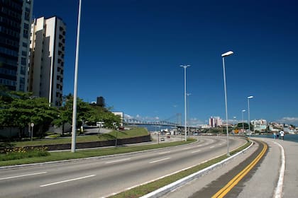 Una calle de Florianópolis