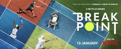 'Break Point', el nuevo documental de tenis, se estrenará este viernes en Netflix