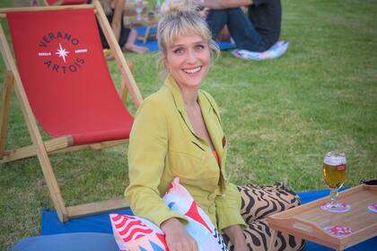 Brenda Gandini disfrutó de un pic nic y un gran atardecer