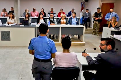 Brenda Agüero, frente al jurado popular y los jueces que la condenaron