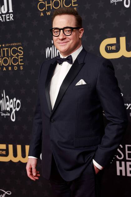 Brendan Fraser llega a los Critics Choice Awards