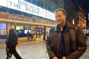 Brendan Fraser, momentos antes de sorprender a sus fanáticos en Londres