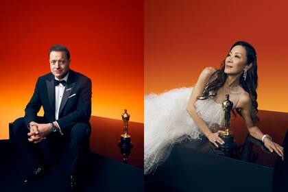 Brendan Fraser y Michelle Yeoh, dos de los ganadores de los Oscar 2023