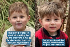 Brendan sorprendió a sus padres cuando sus rasgos faciales no coincidían con los de ninguno de los dos (Foto: Captura TikTok @millenial_myers)