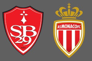 Monaco venció por 2-0 a Brest como visitante en la Ligue 1 de Francia