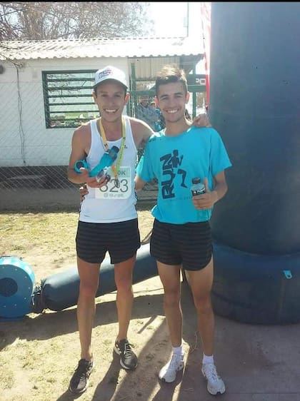 Brian Burgos y Ezequiel Camarato, amigos y corredores