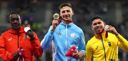 Brian Impellizeri, en el podio de los Juegos Paralímpicos París 2024