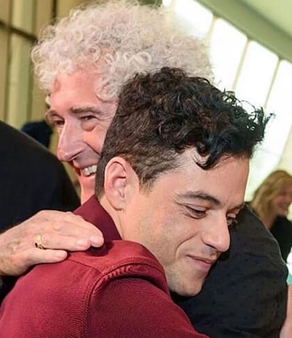 Brian May supervisó todas las etapas de la película Bohemian Rhapsody, protagonizada por Rami Malek (foto) y compartió mucho tiempo con el elenco