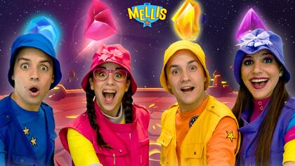 Brian y Joel Cazeneuve junto a Jésica Chorni y Lucila Lombardi son "Los Mellis"