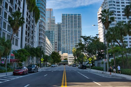 Brickell es el centro financiero de la ciudad de Miami en Florida