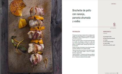 Brochette de pollo de Gastón Rivera, de La Cabrera