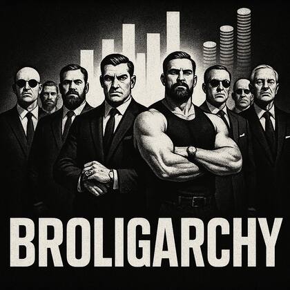 "Broligarchy" es un término nacido en internet que describe a un grupo de hombres ricos y poderosos (X/@DeviDevyanthy)