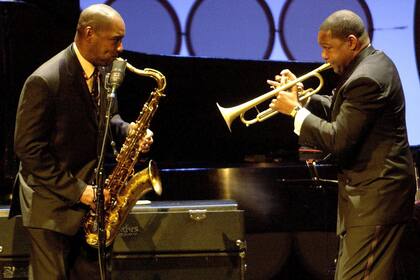 Branford y Wynton Marsalis, en 2014 en una gala a beneficio de Jazz at Lincoln Center