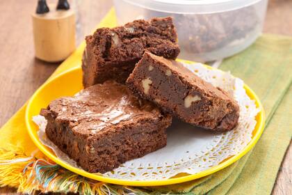 Brownie de chocolate con nueces