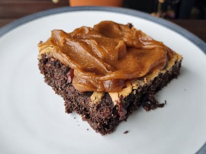 Brownie de porotos negros de la nutricionista Rocío Hernández