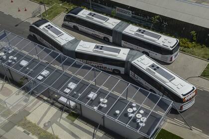 BRT articulado. En Brasil se han implementado estos gigantescos ómnibus con capacidad para transportar entre 160 y 270 pasajeros