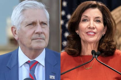 Bruce Blakeman criticó la política santuario contra el ICE incluida por la gobernadora Kathy Hochul en el presupuesto fiscal