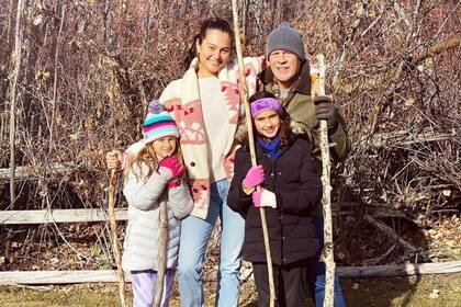 Bruce junto a su esposa e hijas (Foto Instagram @emmahemingwillis)