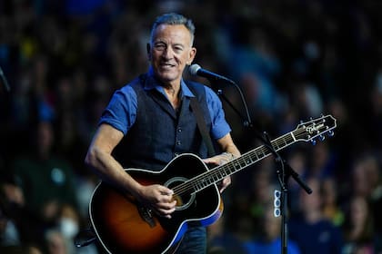 Bruce Springsteen, durante una actuación en la campaña de Kamala Harris, de 2024