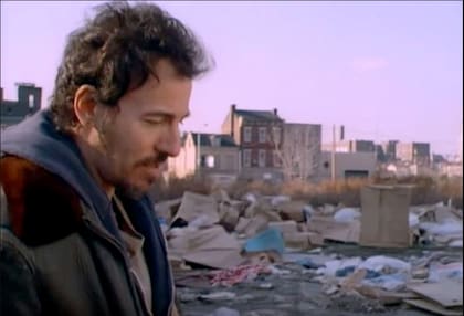 Bruce Springsteen en el videoclip "Streets of Philadelphia"
