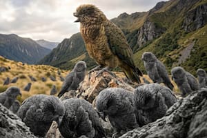 Cómo hizo un loro con medio pico para ser el primer alfa con una discapacidad