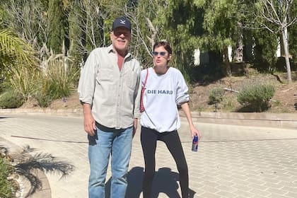 Bruce Willis con una de sus hijas mayores