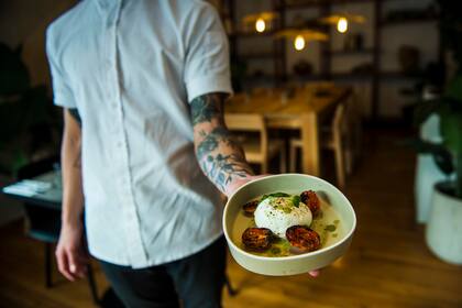 Bruma, en el rooftop del hotel Azur