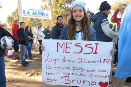 Bruna, en La Alpina, donde se entrena la selección
