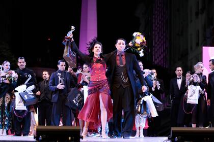 Bruna Estellita y Julián Sánchez, ganadores en la categoría Tango escenario